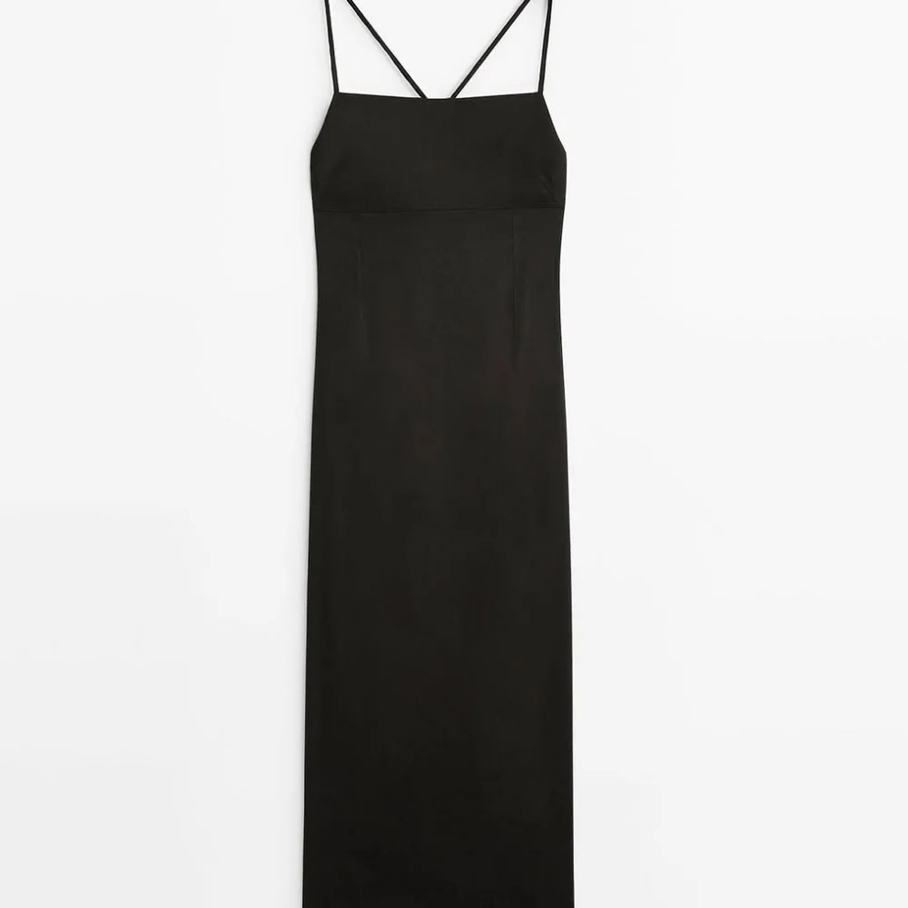 New Massimo Dutti Linen Blend Midi Dress - Picture 4 of 16